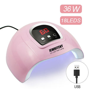 72W LED Nail Lamp with 36 Pcs Leds UV Lamp For Manicure Gel Nail Dryer Drying Nail Polish Lamp Auto Sensor Manicure Tools