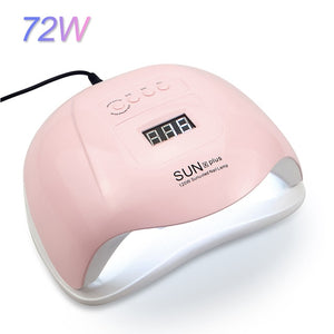 72W LED Nail Lamp with 36 Pcs Leds UV Lamp For Manicure Gel Nail Dryer Drying Nail Polish Lamp Auto Sensor Manicure Tools